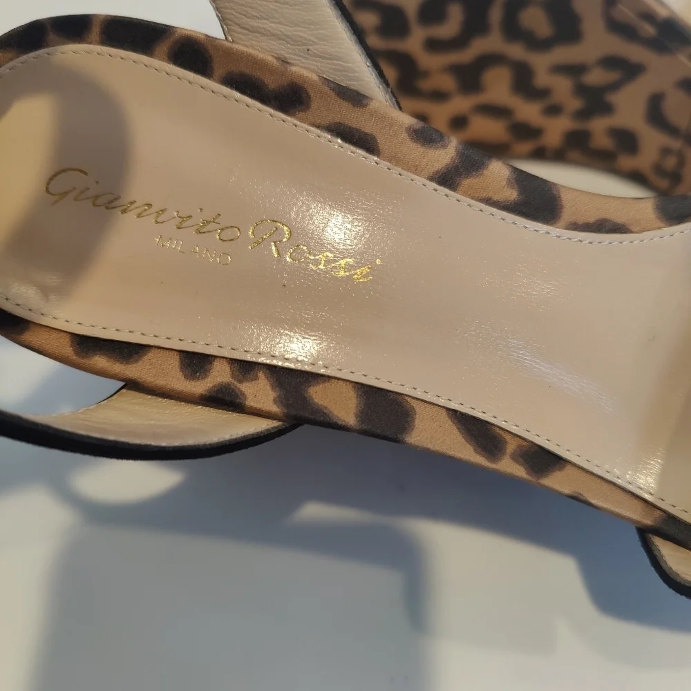 Gianvito Rossi Leather Sandals with Platform Heel